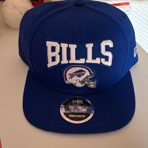 New Era Bills Blue Snapback with White Embroidered Logo